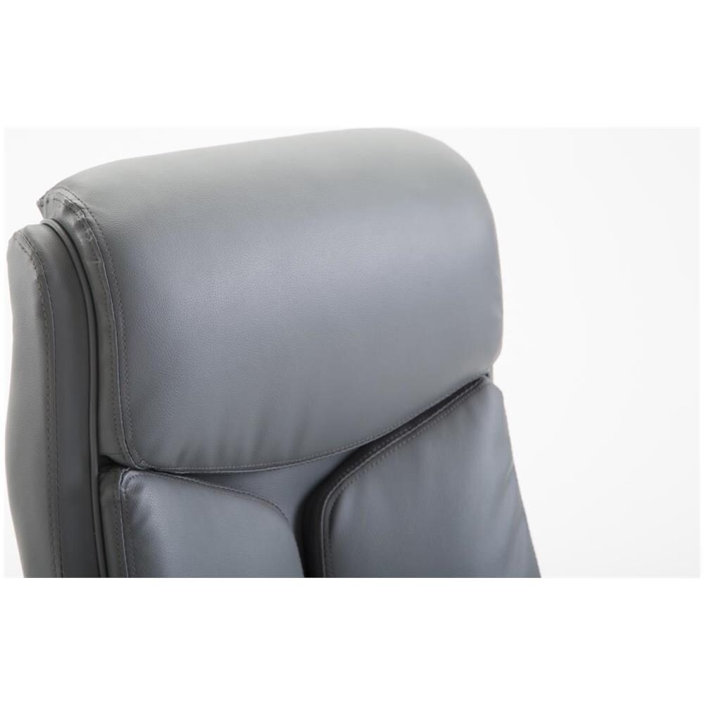 Sedia Ufficio Vaud XL in Similpelle I Poltrona Ergonomica Girevole con Alto Schienale E Braccioli I Poltrona Studio Portata Max 140 kg Grigio - Foto 5