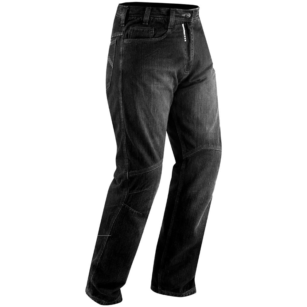 Jeans Moto Pantaloni Protecioni Omologate Ce Ginocchia Rinforzi Fianchi Nero 36 - Foto 1