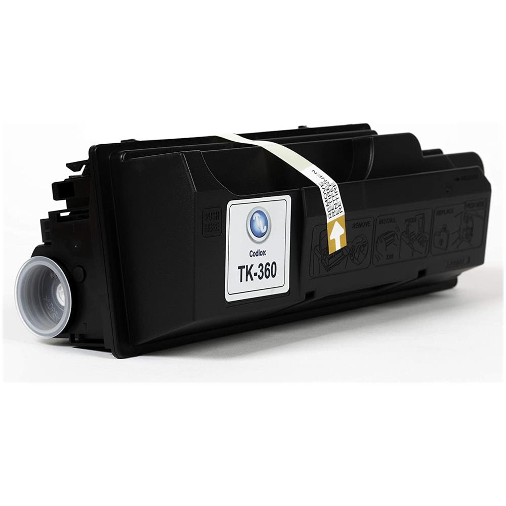 TONER COMPATIBILE - Kyocera Tk-360 Nero 1t02j20eu0 Per Fs-4020dn Fornito Di Intelligent Chip Capacità 20000 Copie Made In Italy - Foto 4