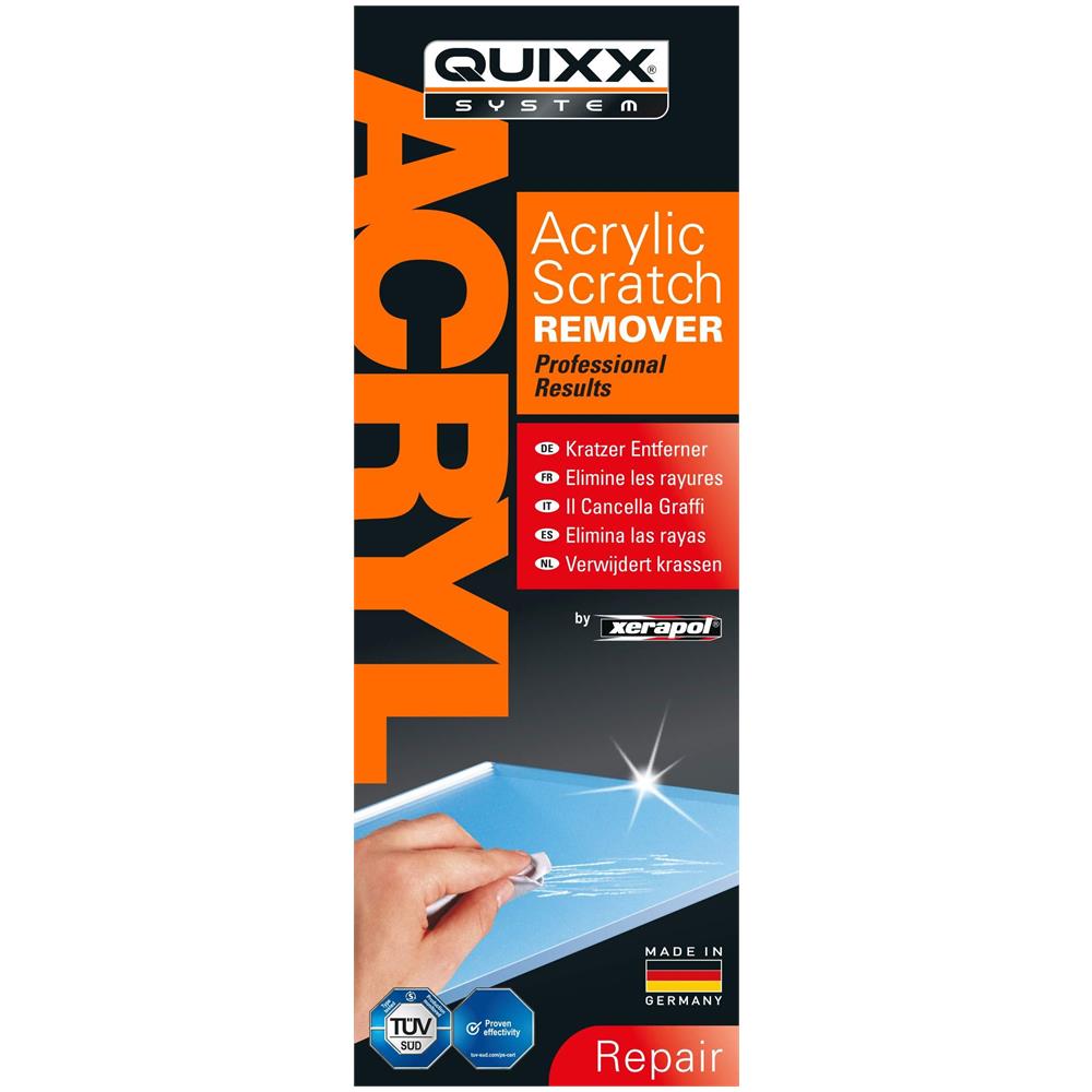 Qa1 Affidabile Acrilico Graffiare La Superficie Remover Per Auto Moto Caravan Boat Mobili Ecc Include 50g Tubo Polacco Panno Polacco E Speciale Abrasivo Papers Con Certificato Tv Anche Per I Graffi Pi Profondi - Foto 2