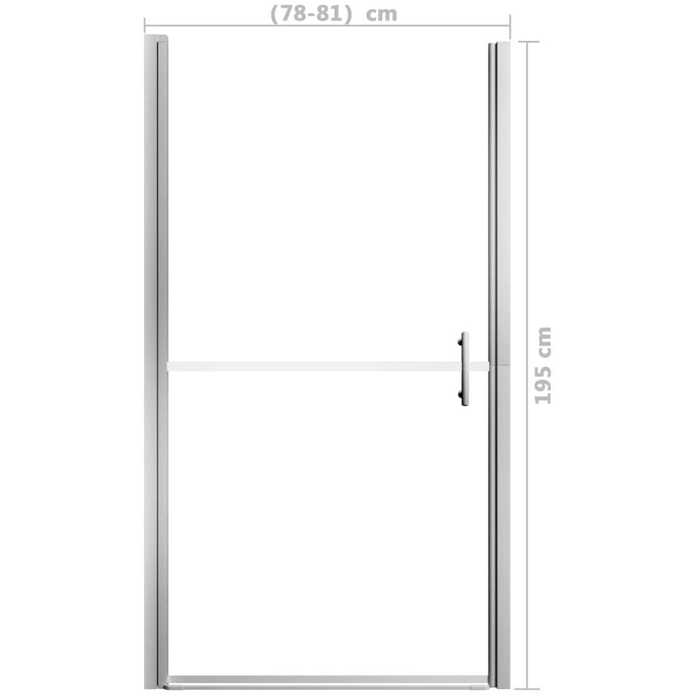 Porta Per Doccia In Vetro Temperato Smerigliato 81x195 Cm - Foto 4