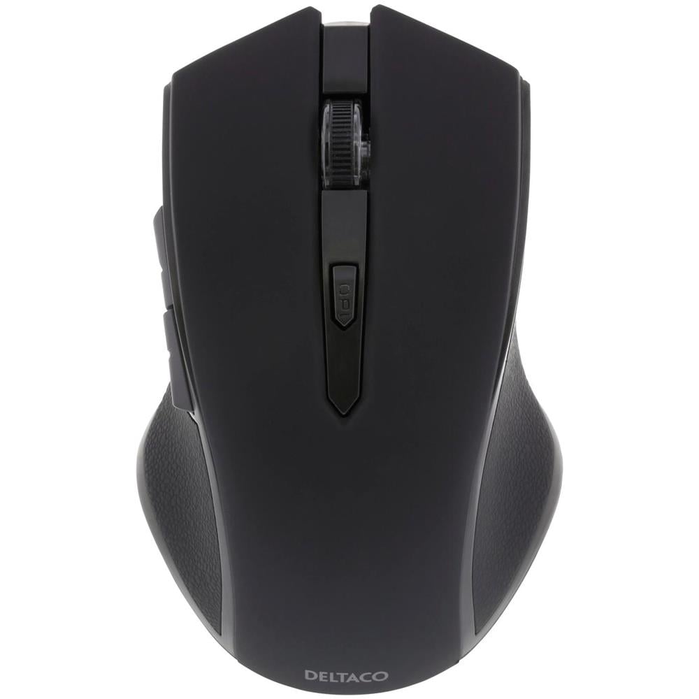 Mouse Ottico Wireless Deltaco, 6 Pulsanti Con Scroll, 1600 Dpi, Usb, Nero - Foto 2