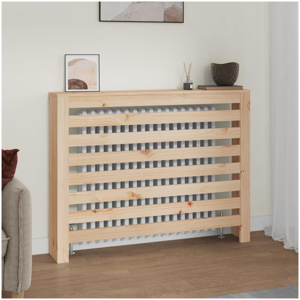 Copertura Termosifone 108,5x19x84 Cm In Legno Massello Di Pino - Foto 1