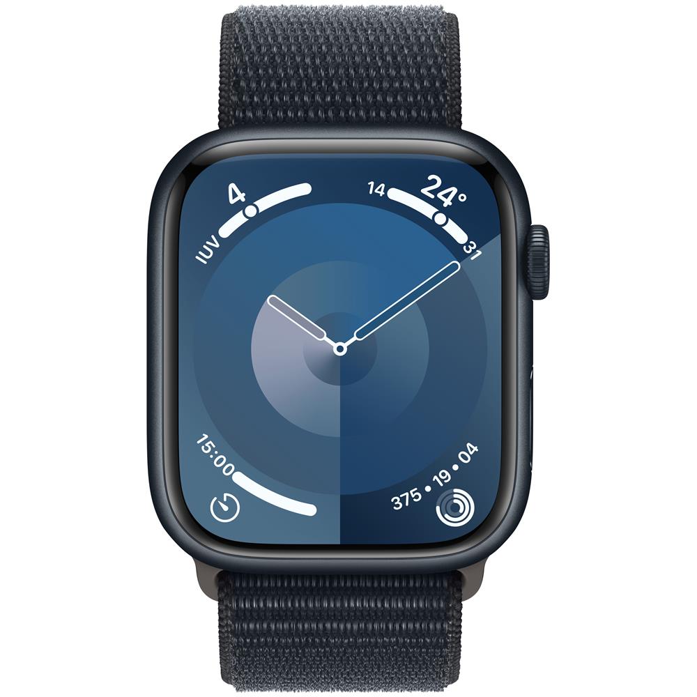 Watch Series 9 GPS + Cellular Cassa 45mm in Alluminio Mezzanotte con Cinturino Sport Loop Mezzanotte - Foto 2