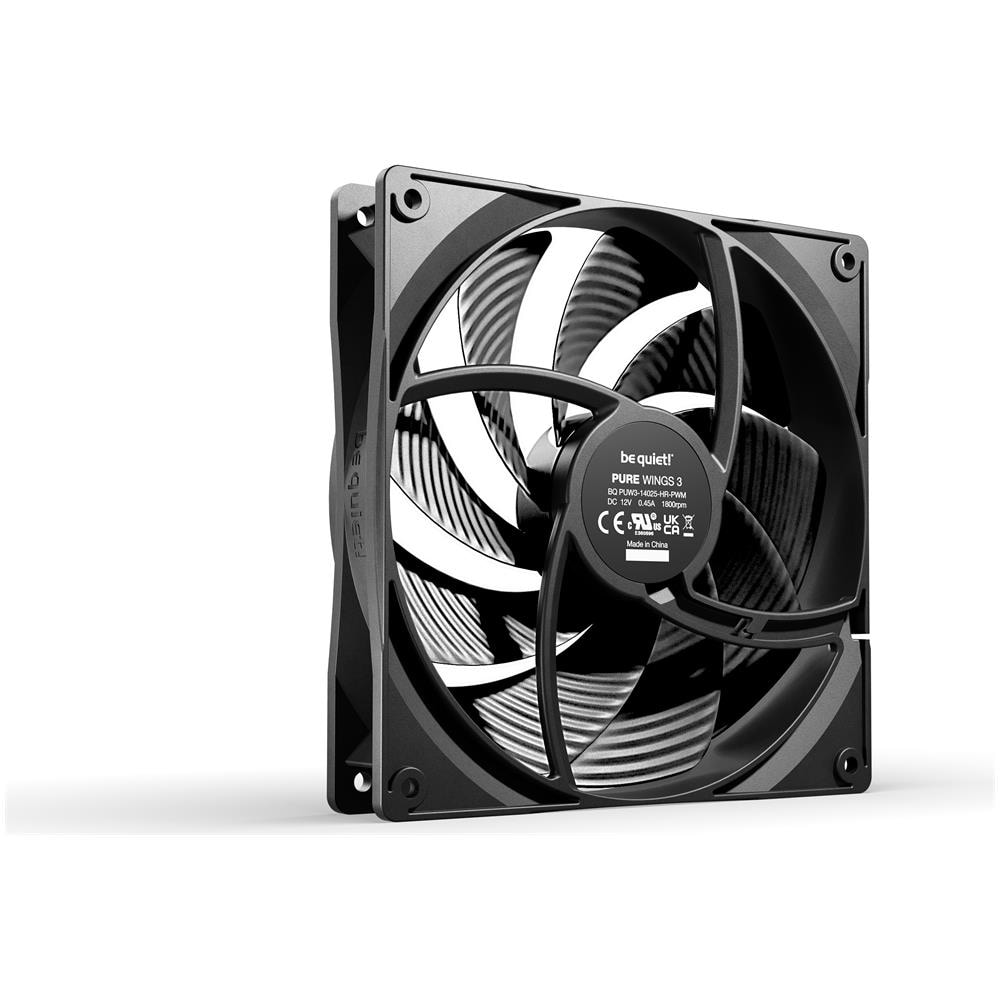 Pure Wings 3 140mm PWM high-speed Case per computer Ventilatore 14 cm Nero 1 pz - Foto 2