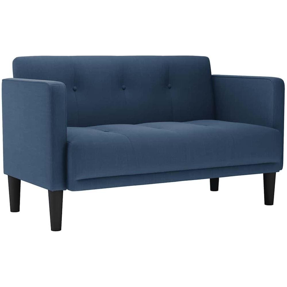 Divano Divanetto Blu 111 cm in Tessuto - Foto 1