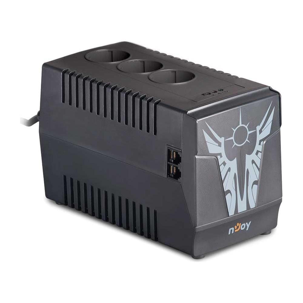 Regolatore di Tensione Paladin 1000 3 Prese Schuko 184-284 V Colore Nero - Foto 1