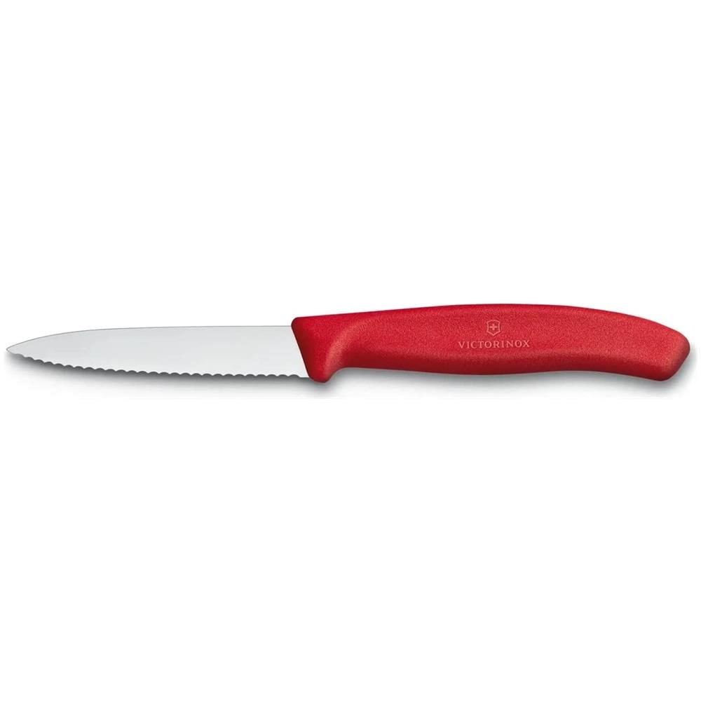 Spelucchino ondulato manico rosso 8 cm - Foto 2