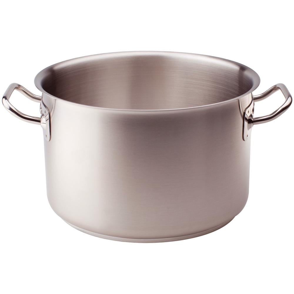 Casseruola Alta In Acciaio Inox Per Induzione Con Due Maniglie Inox - Diametro Cm 32 - Altezza Cm 19-capacità Lt 15 - Foto 1