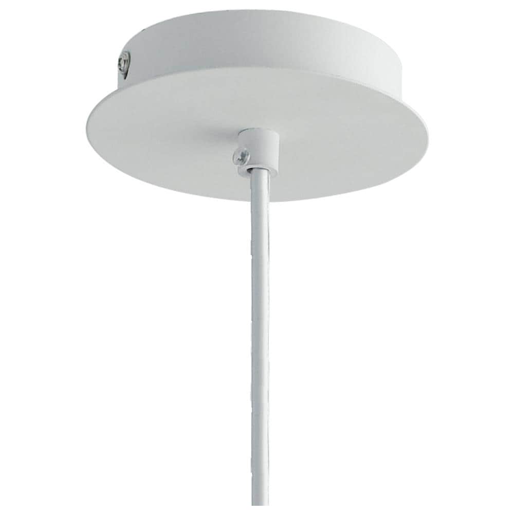 Sospensione Bianco Opaco Paralume Forato Pizzo Lampadario Moderno E14 I-cluny-s14 - Foto 2