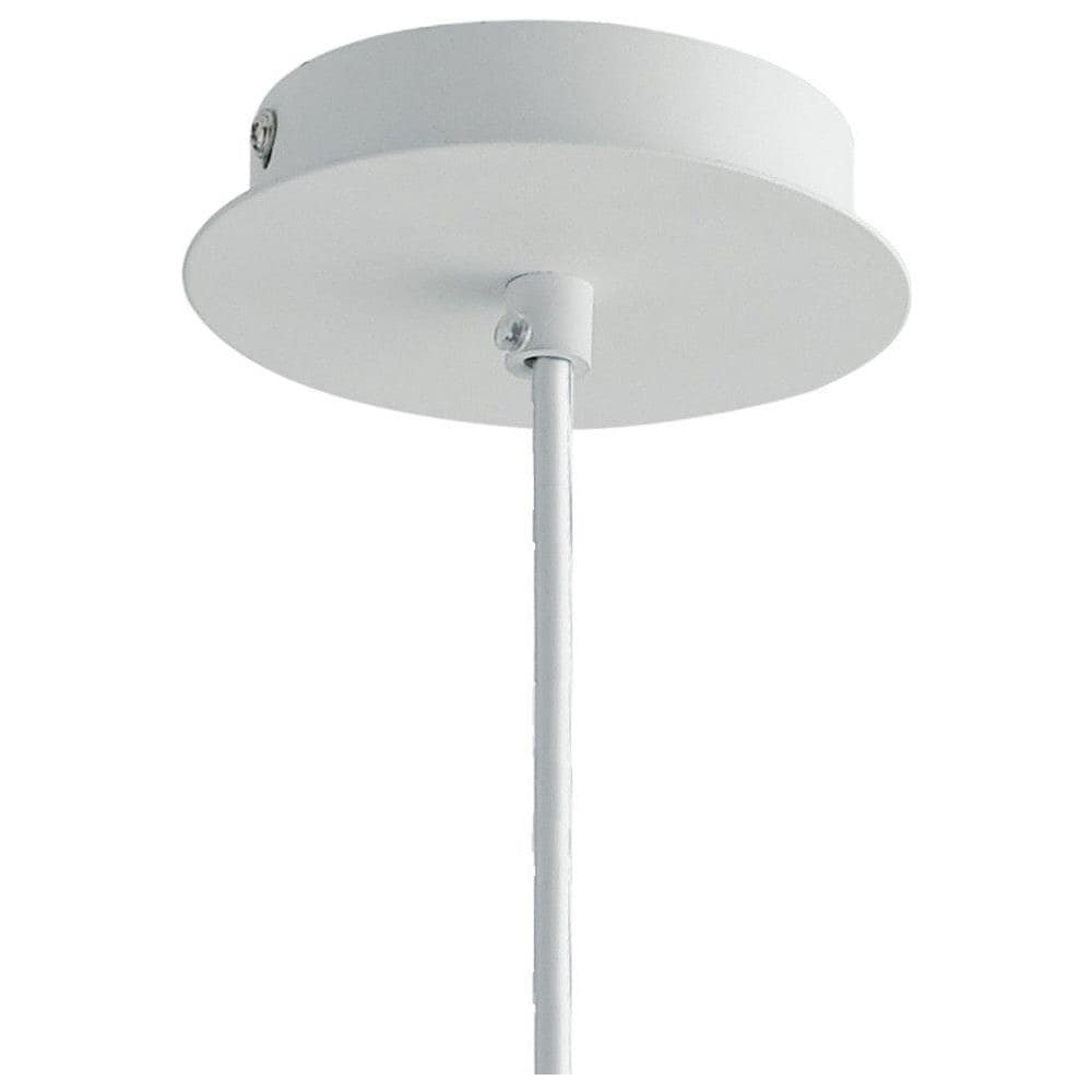 Sospensione Bianco Opaco Paralume Forato Pizzo Lampadario Moderno E14 I-cluny-s14 - Foto 5