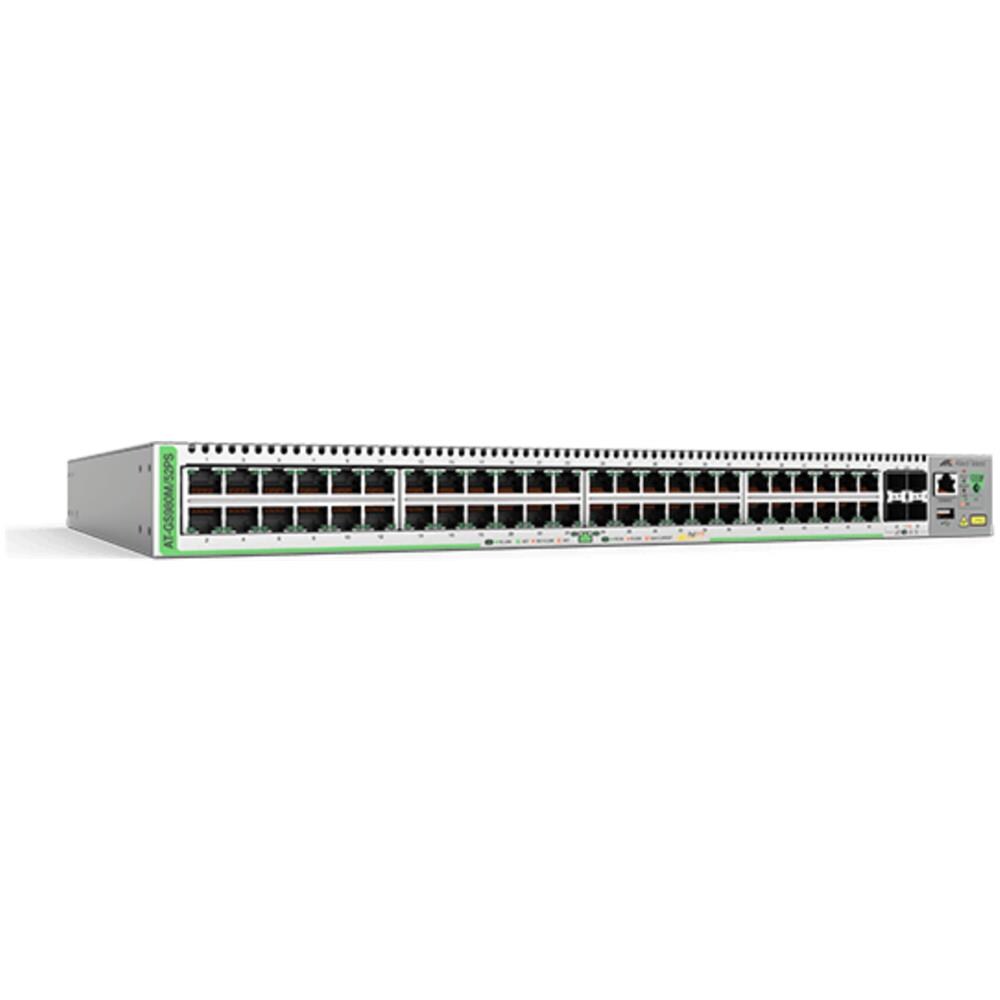 AT-GS980M / 52PS-50 Switch Gestito 48 Porte Gigabit Ethernet (10/100/1000) Supporto Power over Ethernet (PoE) Colore Grigio - Foto 1