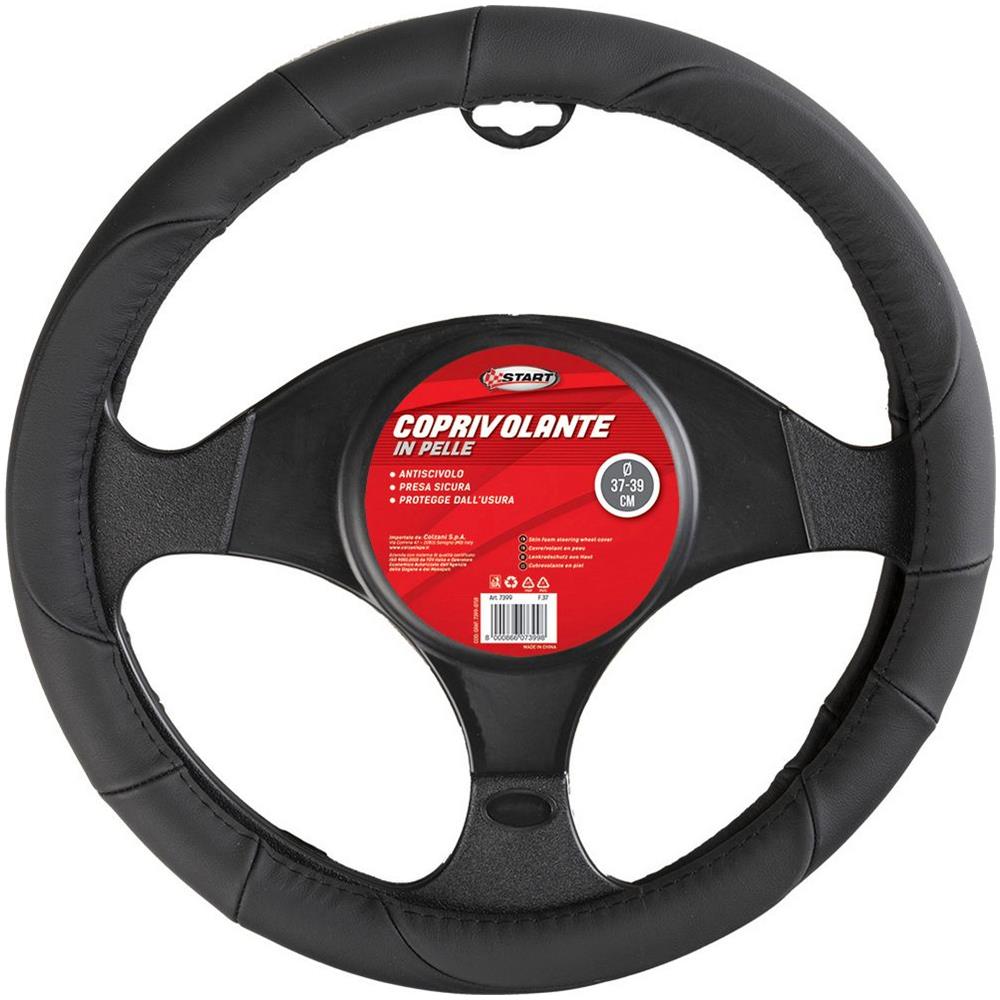Coprivolante Auto In Pelle Antiscivolo Diametro Da 37 A 39 Cm - Foto 1