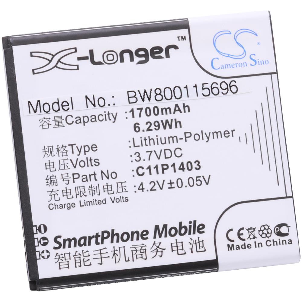 Litio-polimeri Batteria 1700mah (3.7v) Per Cellulari E Smartphone Come Asus C11p1403 - Foto 1