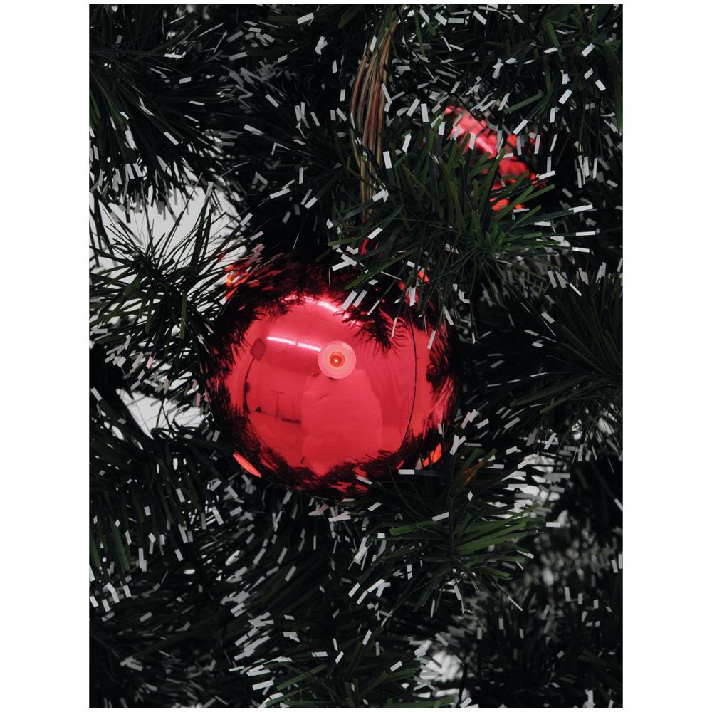 Led Christmas Ball 6cm, Red 6x - Foto 2