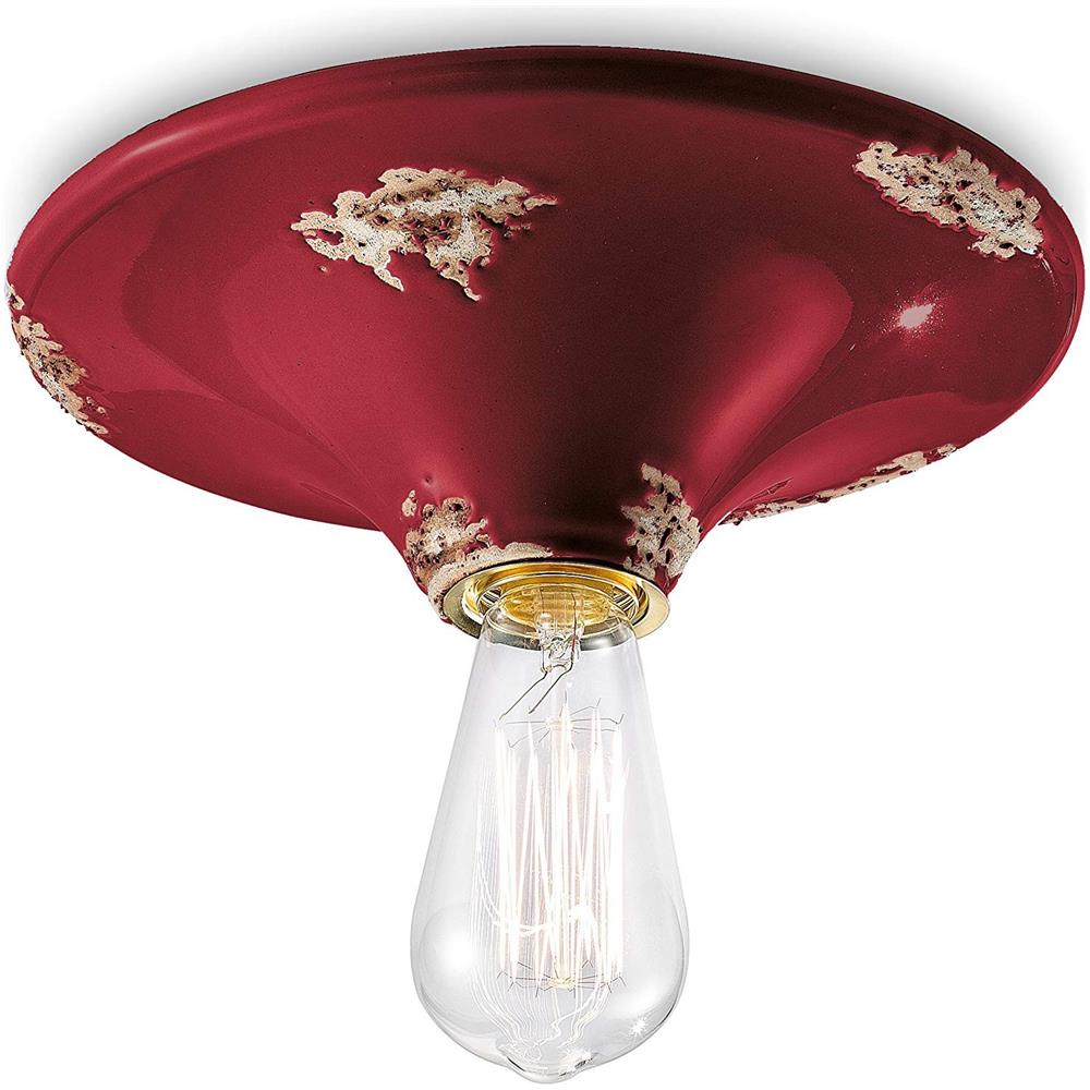 Vintage C134, Plafoniera, - Bordeaux Seta - Foto 1