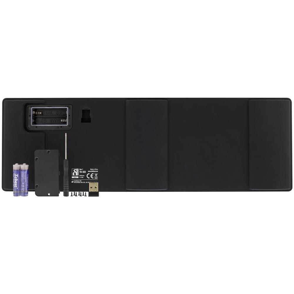 Tastiera Wireless Deltaco In Silicone Con Touchpad, Ip68, Nera - Foto 2