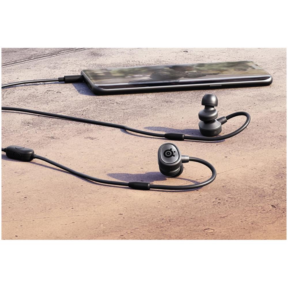 Tusq Auricolare Cablato A Clip Giocare Nero (Tusq Wired Earbud Gaming Earset) - Foto 2