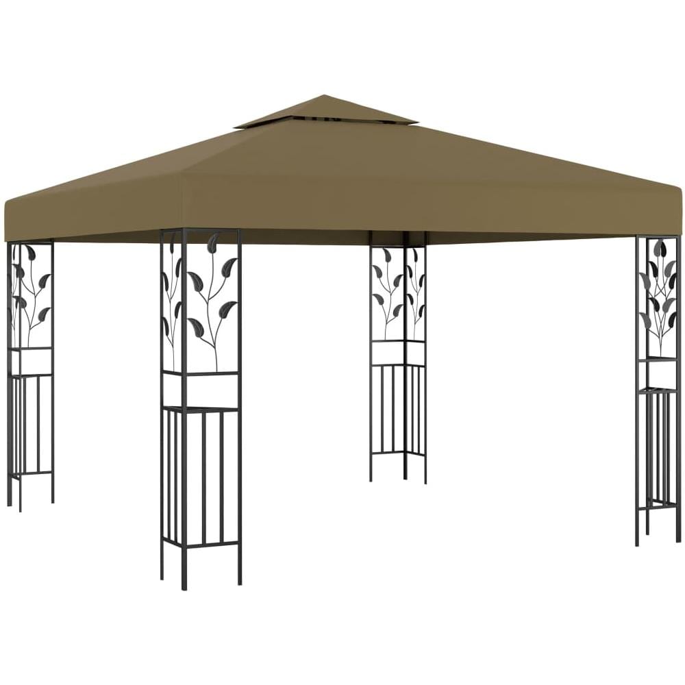 Gazebo con Luci LED a Stringa 3x3 m Grigio Talpa - Foto 2