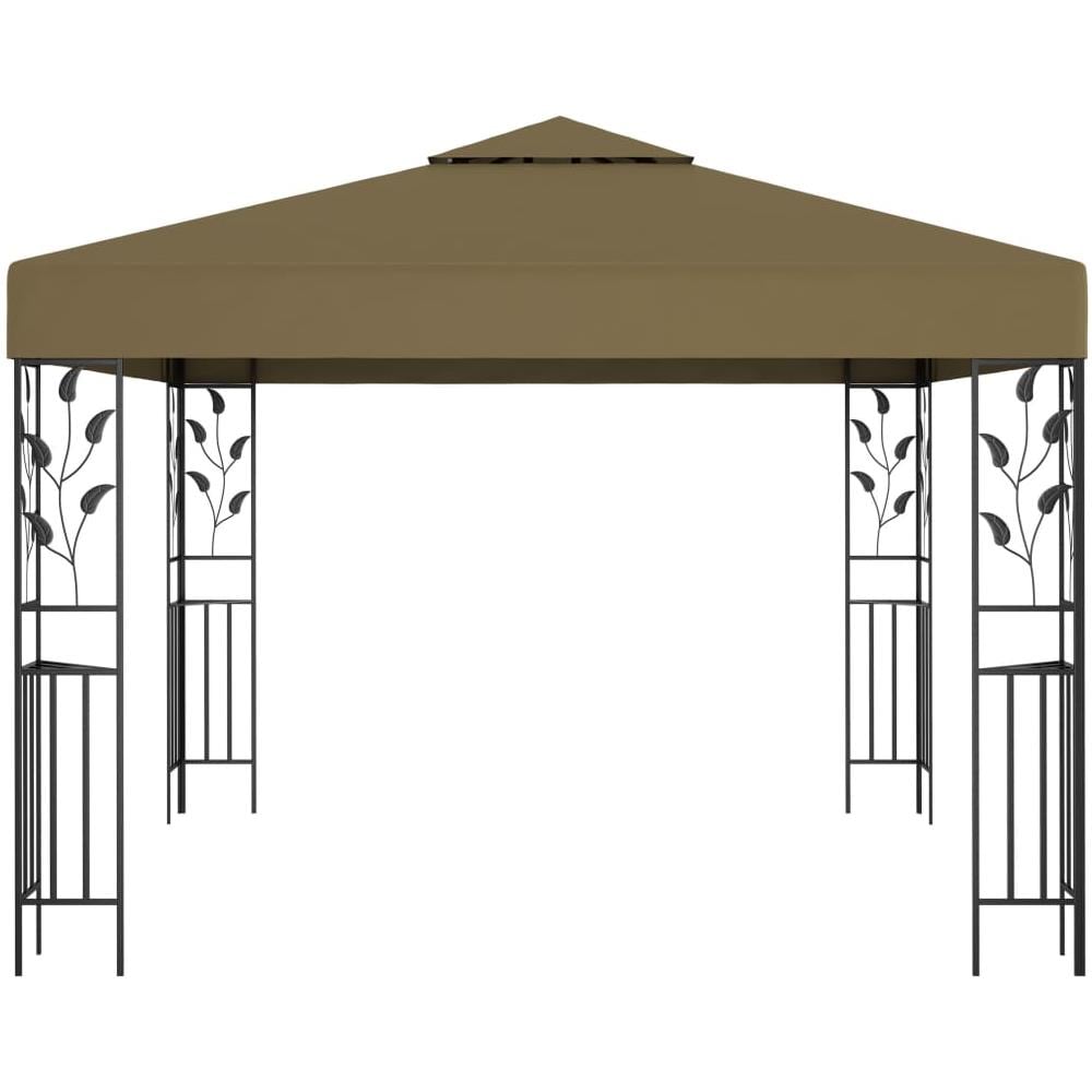 Gazebo con Luci LED a Stringa 3x3 m Grigio Talpa - Foto 3