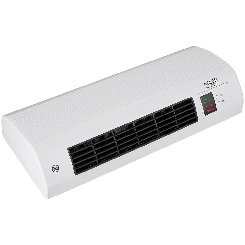 Ad7714 Termoventilatore Ceramico Da Parete, Wall Heater, Sensore Finestra Aperta, Timer 2200w Bianco - Foto 1