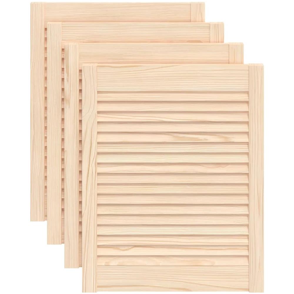 Ante con Design a Lamelle 4 pz 61,5x49,4 cm in Legno di Pino - Foto 1