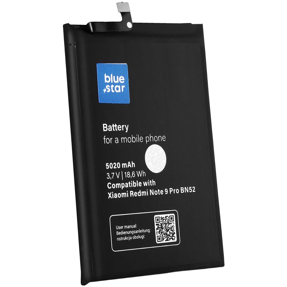 Batteria Di Ricambio Per Xiaomi Redmi Note 9 Pro 5020mah Bn52 Nera - Foto 1