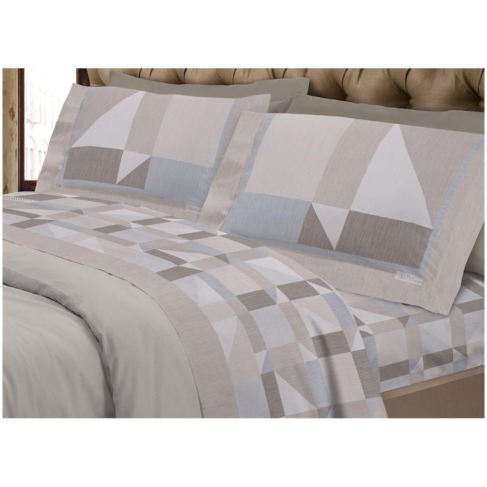 Completo Lenzuola Flanella Linea Supereuropa 100% Cotone Disegno Atene 7879 Singolo Beige - Foto 1