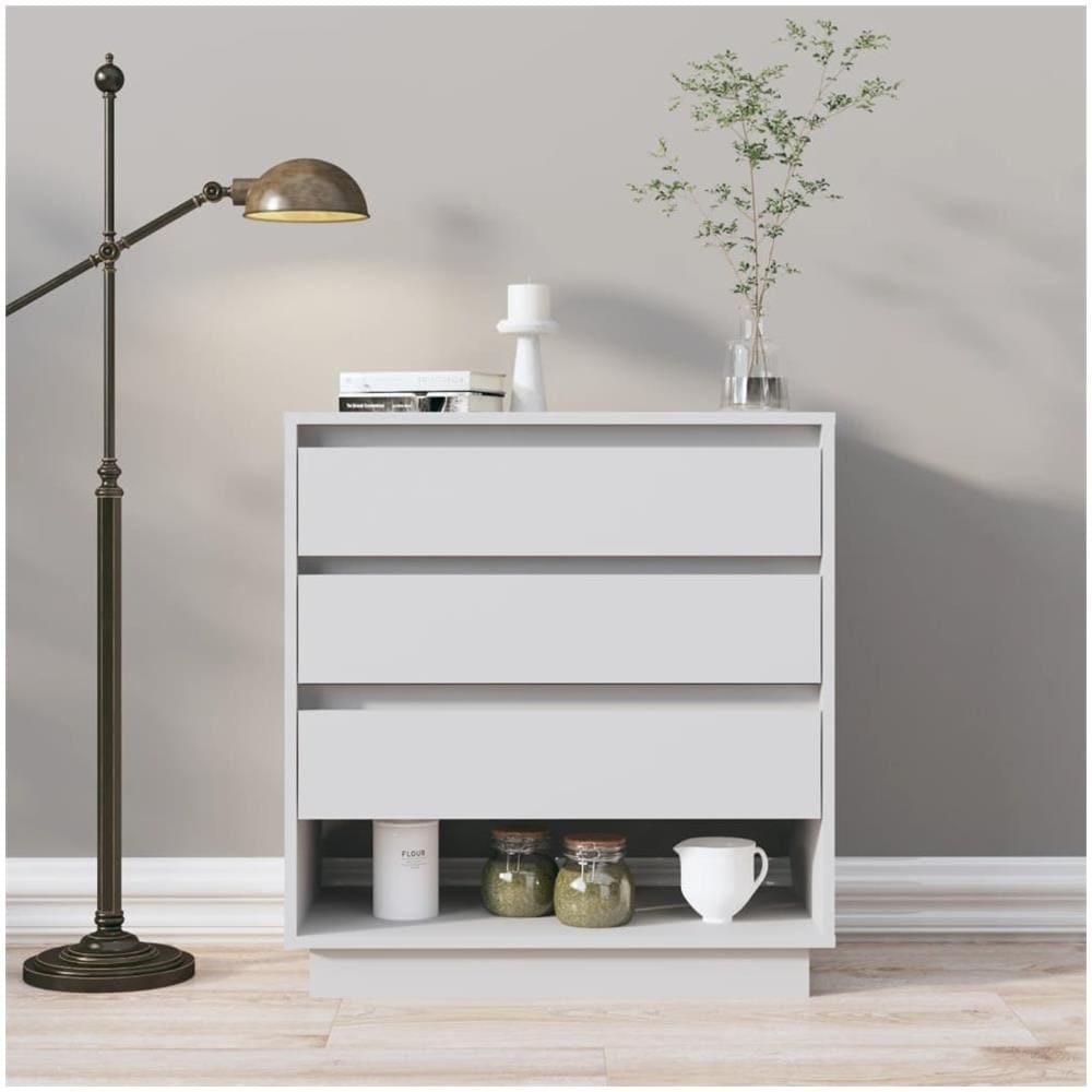 vidaXL Credenza Bianca 97x31x75 cm in Truciolato