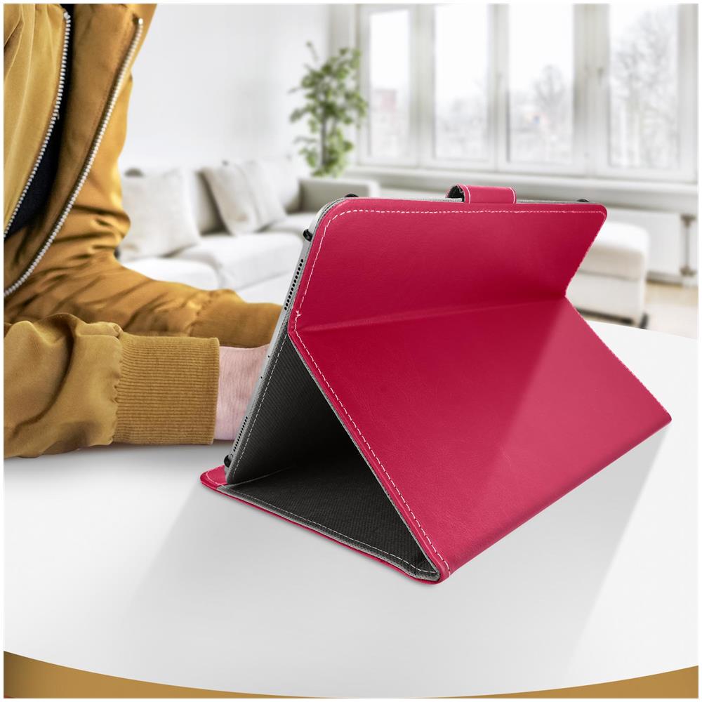 Custodia Universale Tablet 10 Pollici Similpelle Funzione Supporto Video - Foto 5