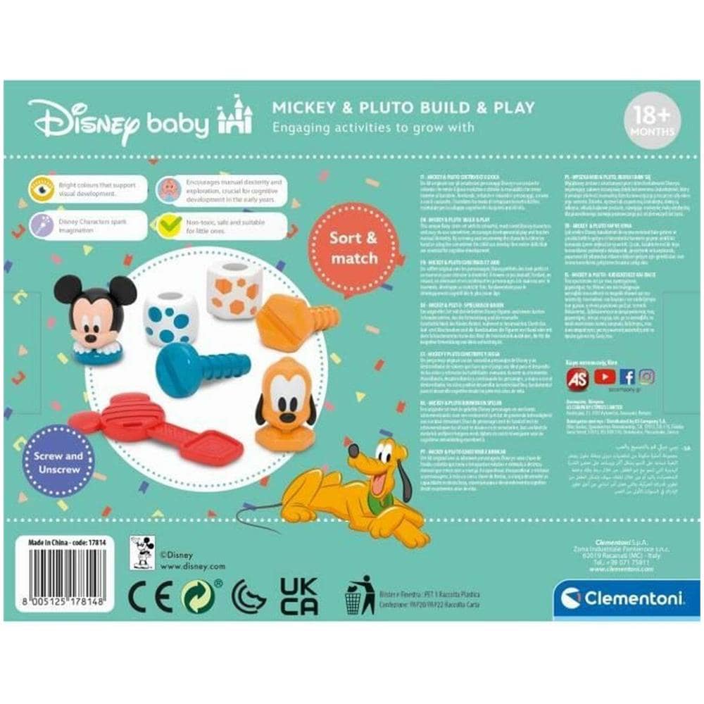 Disney Baby Mickey Build&play Kit Con Personaggi Da Svitare E Avvitare - Foto 6