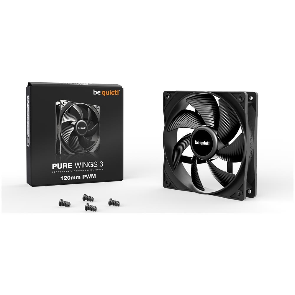 Pure Wings 3 120mm PWM Case per computer Ventilatore 12 cm Nero 1 pz - Foto 3