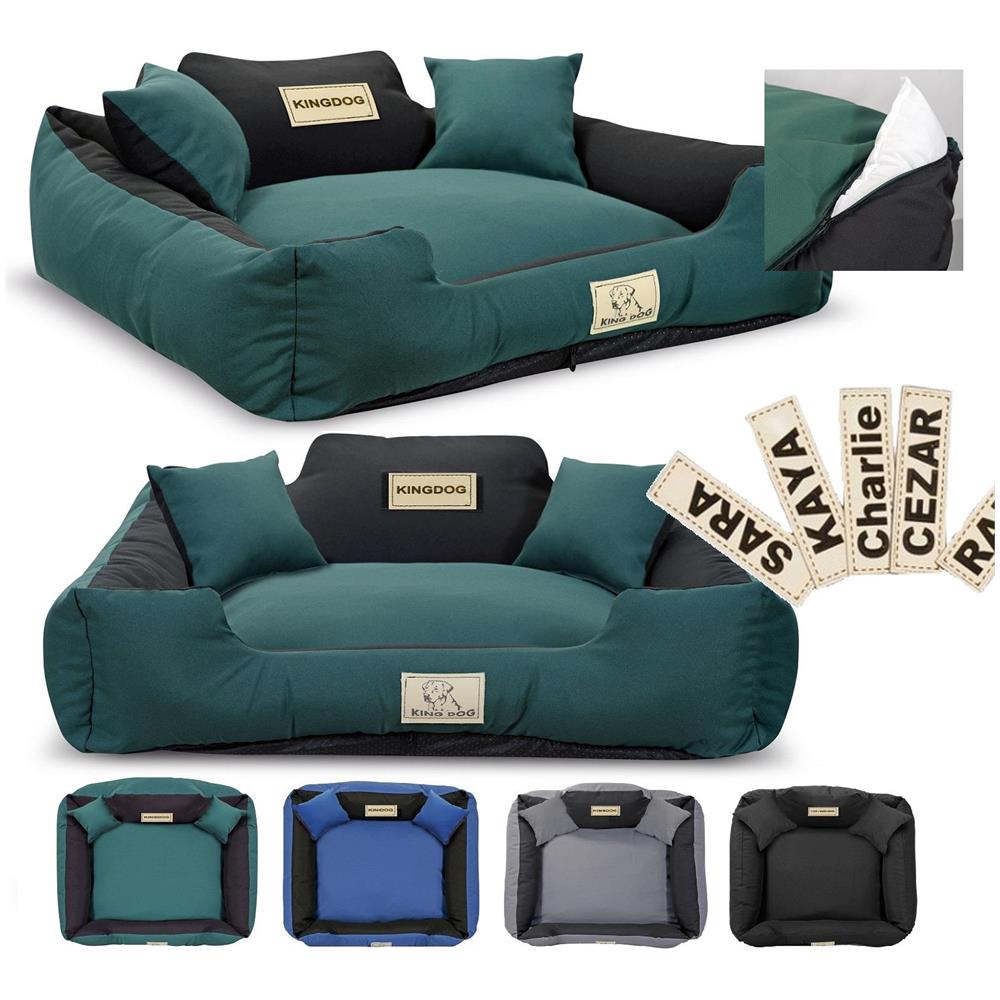 75x65 cm KINGDOG Cuccia per cani personalizzabile verde impermeabile - Foto 1