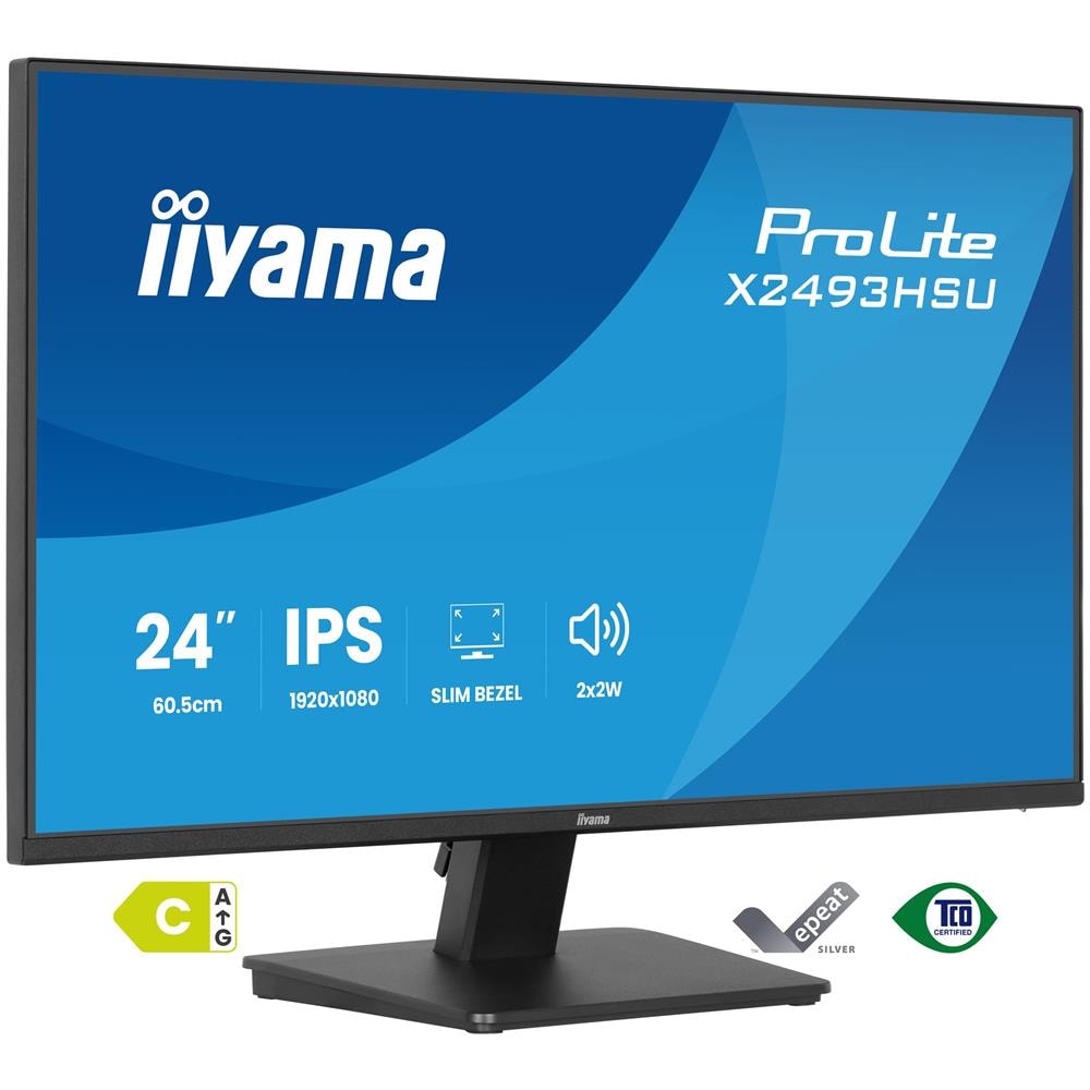ProLite X2493HSU-B1 Monitor PC 23.8" 1920 x 1080 Pixel Full HD LED Nero - Foto 1