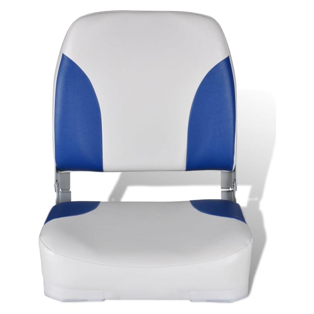 Sedile per Barca con Schienale Pieghevole e Cuscino 41x36x48 cm - Foto 2