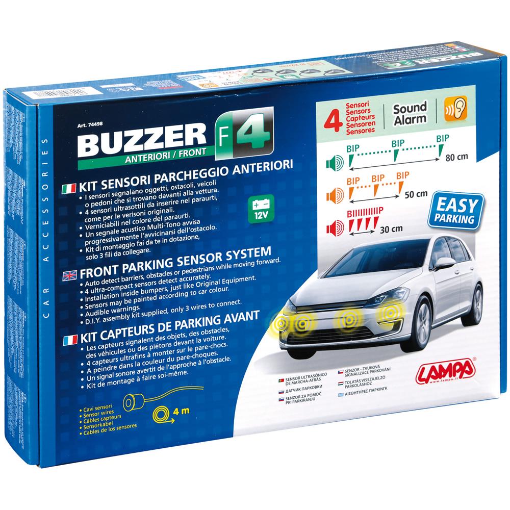 Buzzer F4, Kit 4 Sensori Parcheggio Anteriori, 12v - Foto 2