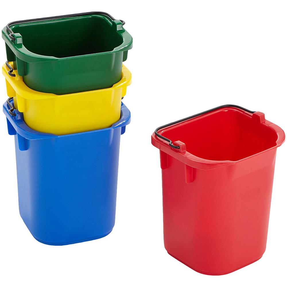 Secchi Disinfettanti, 5 Qt, Colore: Rosso, Giallo, Blu, Verde - Foto 1