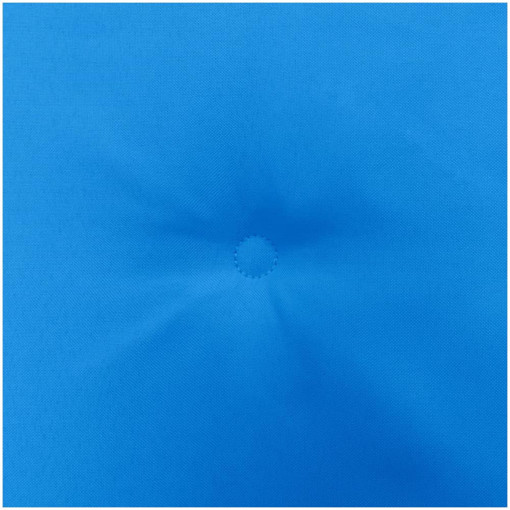 Cuscini Per Sedie Da Giardino 4 Pz Blu 50x50x4 Cm Tessuto - Foto 2