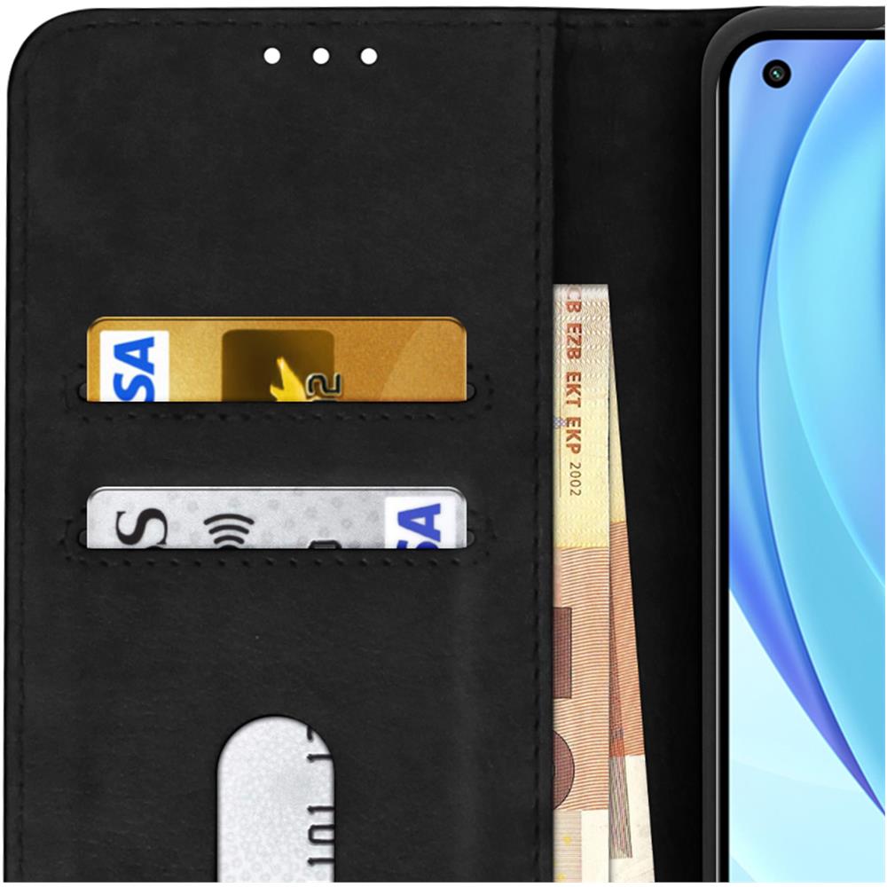 Custodia Per Oppo Find A74 Con Portacarte E Funzione Supporto Nera - Foto 5