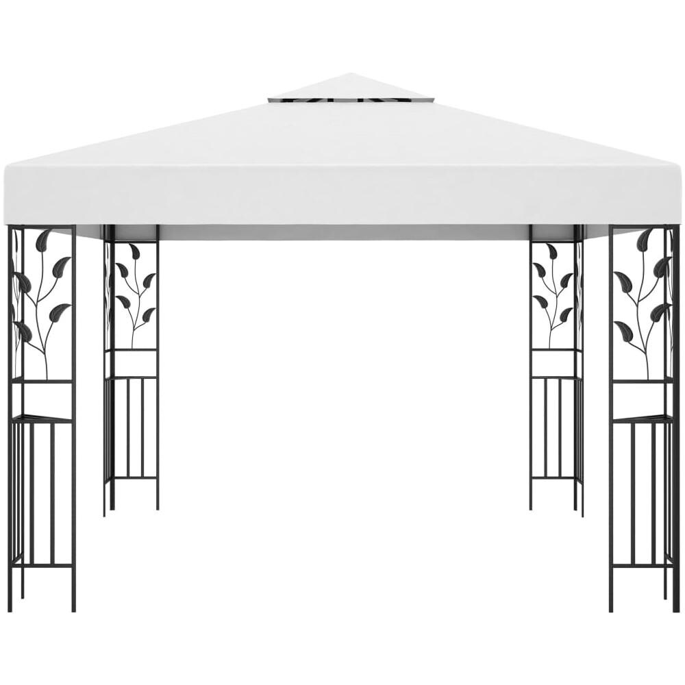 Gazebo con Luci LED a Stringa 3x3 m Bianco - Foto 2