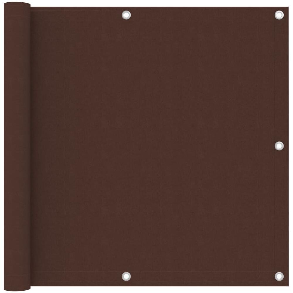 Paravento da Balcone Marrone 90x300 cm in Tessuto Oxford - Foto 1