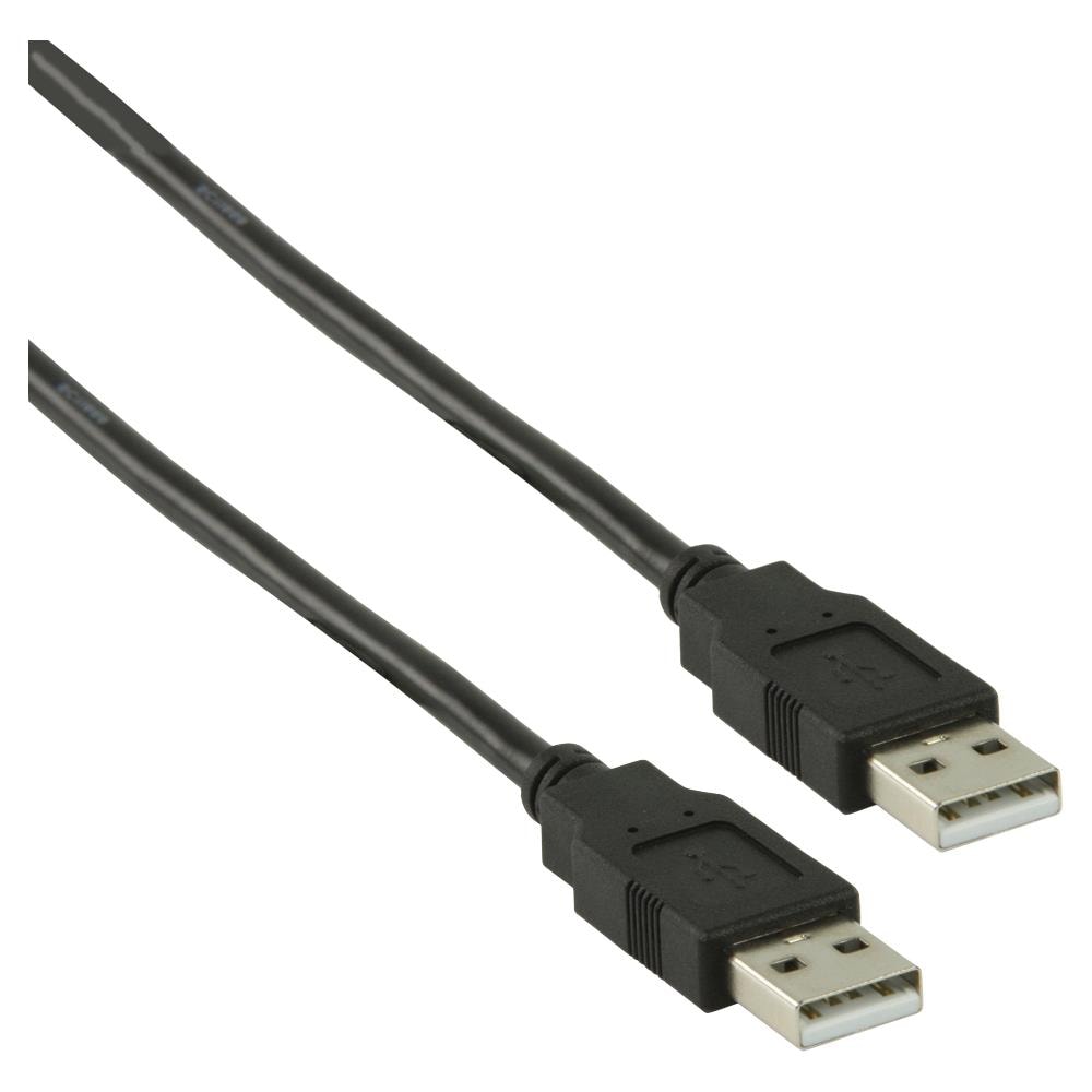 VLCP60000B20, USB A, USB A, Maschio / maschio, Rame, Nero, PVC - Foto 2