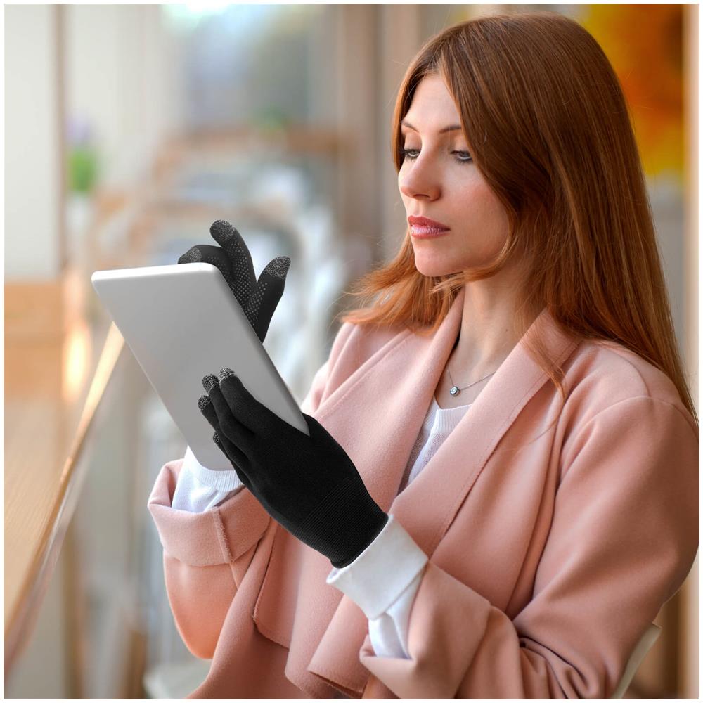 Guanti Da Touchscreen Mulituso Ultra Elastici Con Antiscivolo - Neri - Foto 2