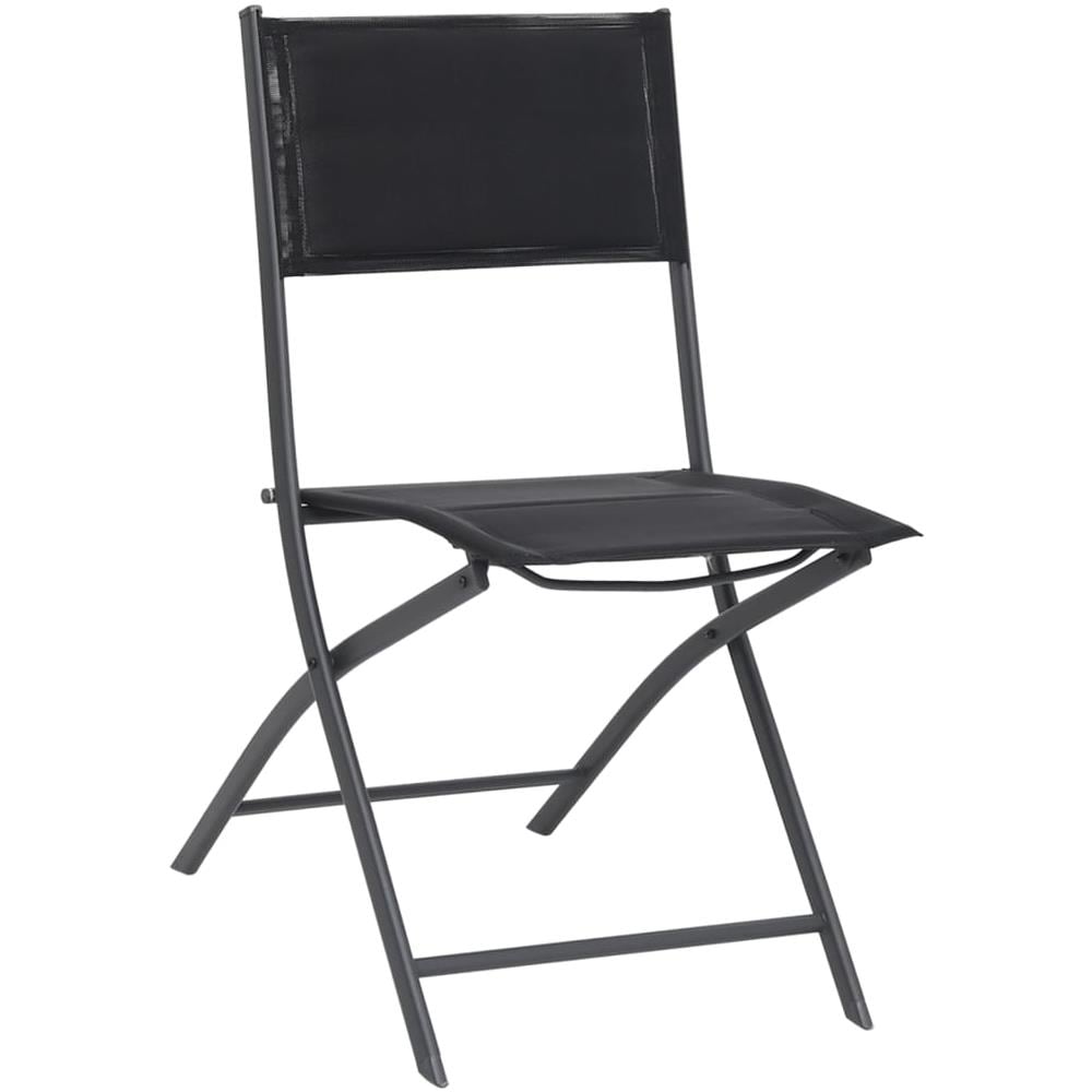 Sedie Da Giardino Pieghevoli 2 Pz In Acciaio E Textilene - Foto 1