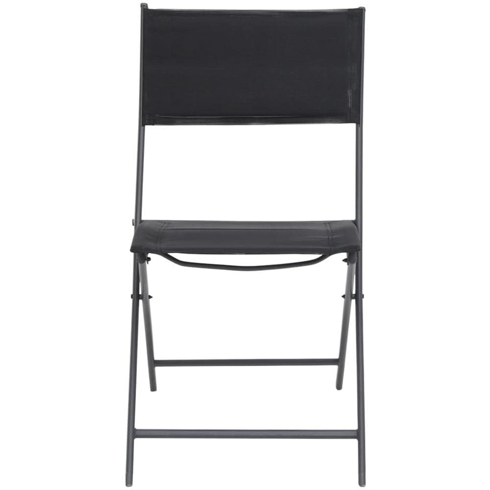 Sedie Da Giardino Pieghevoli 2 Pz In Acciaio E Textilene - Foto 2