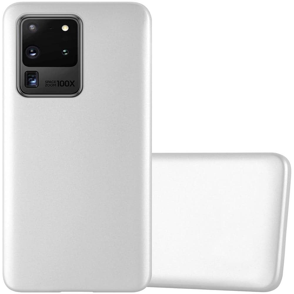 Custodia Compatibile Con Samsung Galaxy S20 Ultra In Argento Metallico - Coperchio Protettivo In Silicone Tpu Flessibile - Foto 1