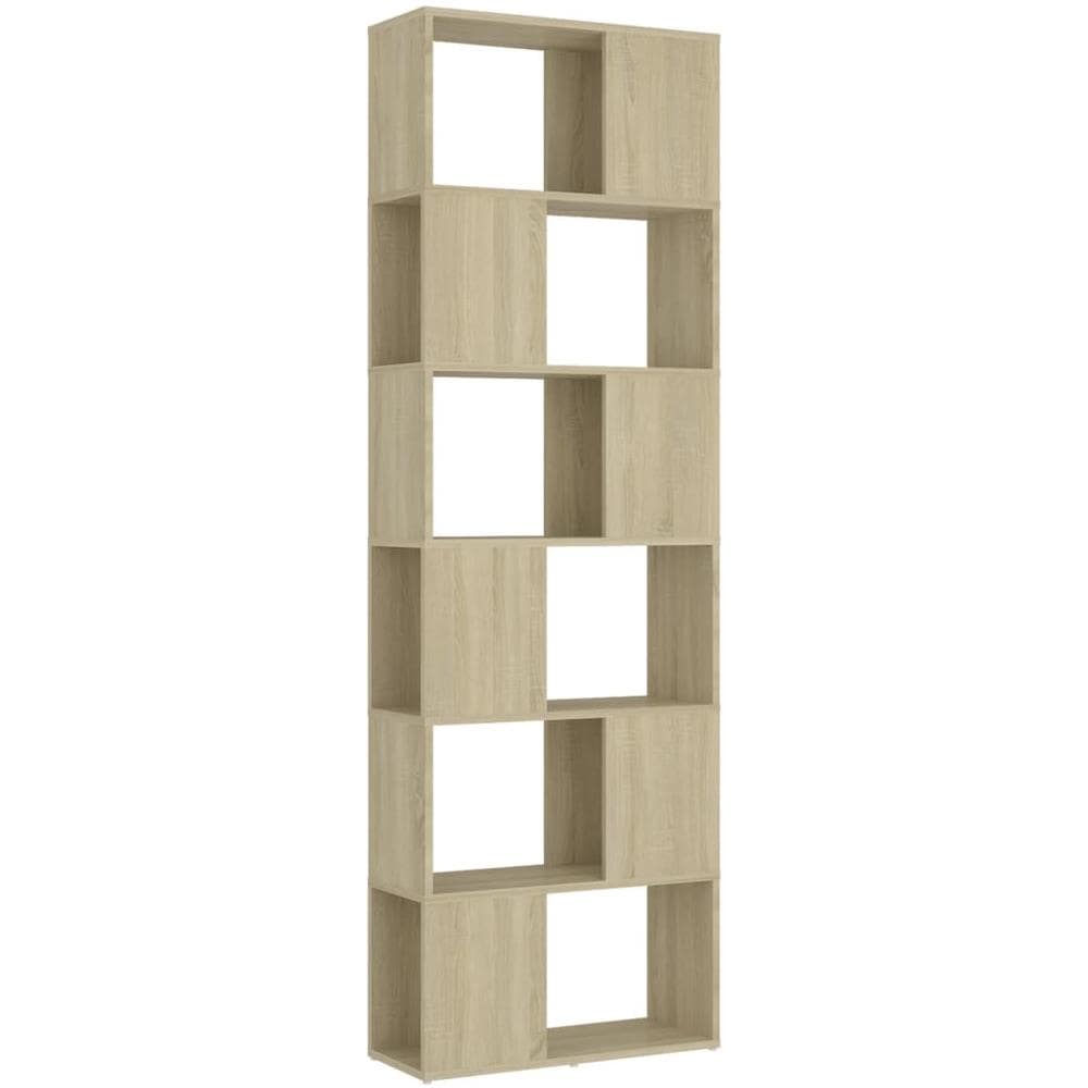 Libreria / divisorio Rovere Sonoma 60x24x186 Cm In Truciolato - Foto 2