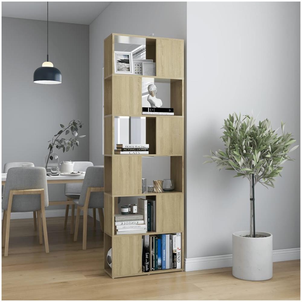 Libreria / divisorio Rovere Sonoma 60x24x186 Cm In Truciolato - Foto 1
