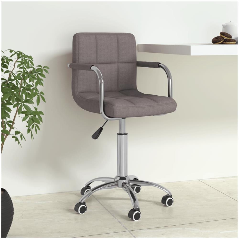 Sedia Da Ufficio Girevole Tortora In Tessuto - Foto 1