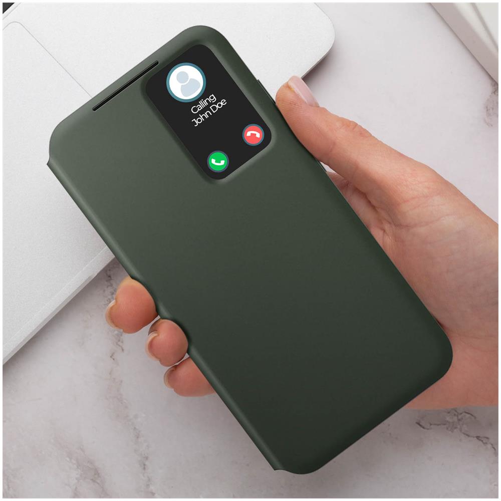 Custodia Galaxy S23 Plus Con Finestra Originale Smart View Wallet Case Green - Foto 2